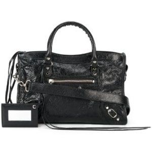 Black Classic City leather Tote bag